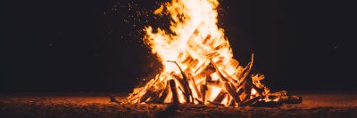 Photo of a campfire